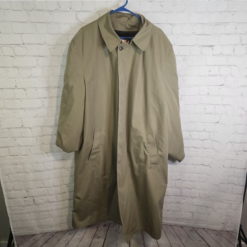 Men's Classic Khaki Trench Coat — Lightweight Overcoat